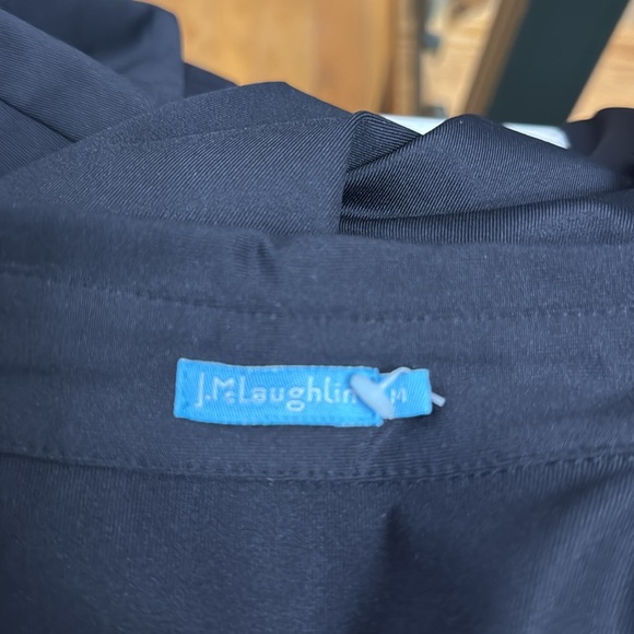 J. McLaughlin Black Button-Down Shirt Size Medium - Picture 5 of 6